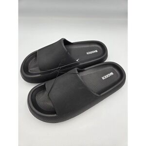 Madden Black Slides Sandals Women's Size 10‎ Comfort Casual Slip On Shoes